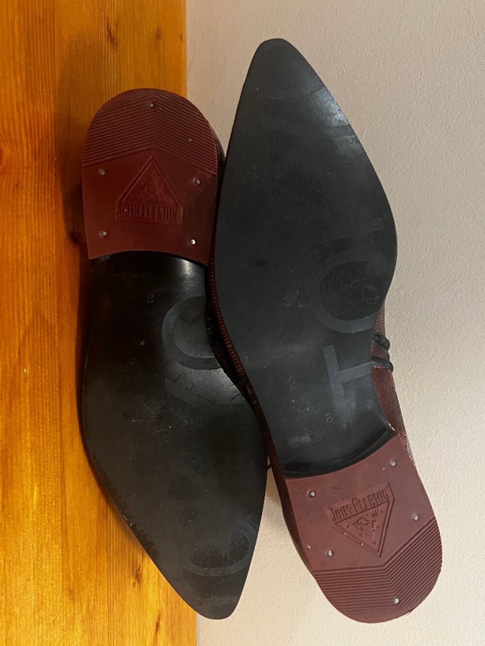 Fluevog, Tokyo "Smith": Red, M8/W10 - Picture 8 of 15